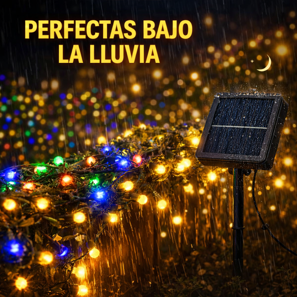 🎄 Luces Navideñas Solares 20 Metros – 200 LED