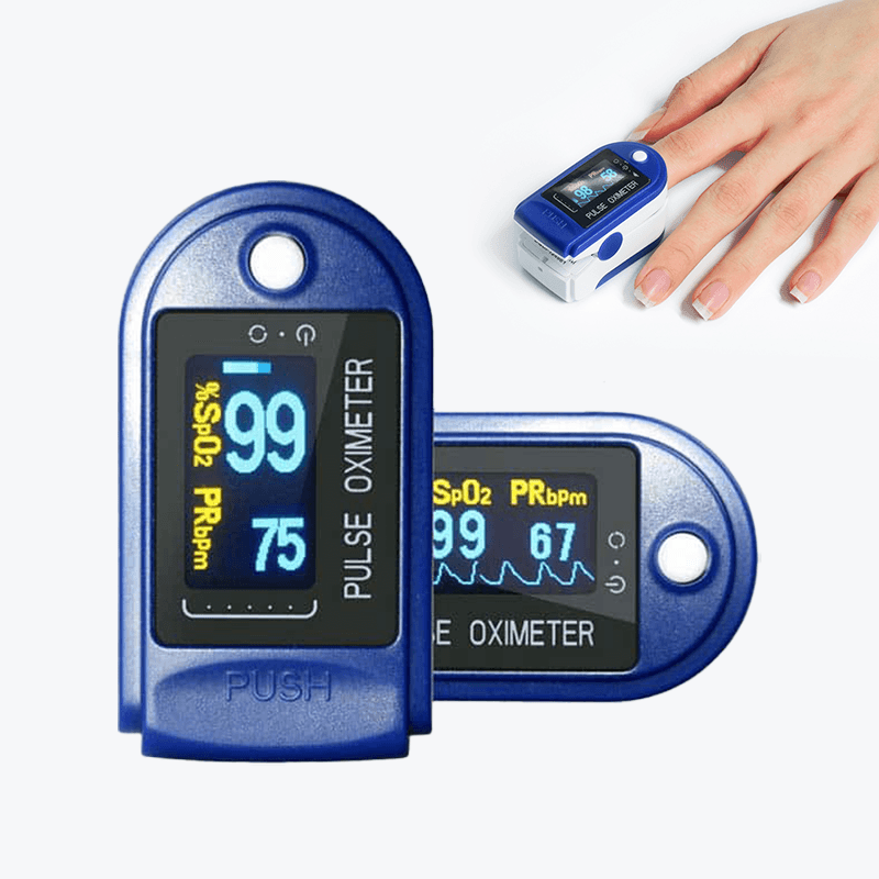 OXÍMETRO SATURÓMETRO PARA CONTROLAR TU OXIGENACIÓN AL INSTANTE INCLUYE PILAS ¡ENVÍO GRATIS Y RÁPIDO!🩺💨