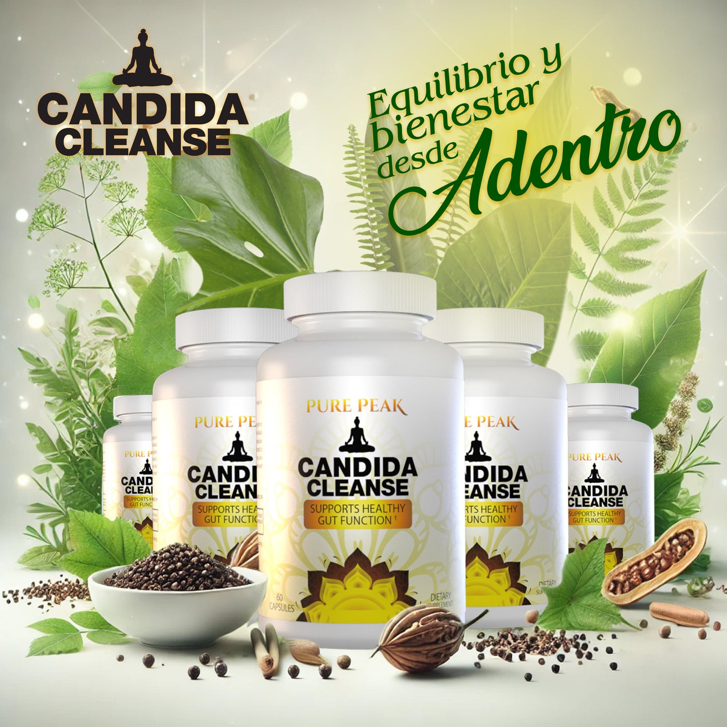 CANDIDA CLEANSE Recupera tu equilibrio de forma natural 🌿 60 Cápsulas