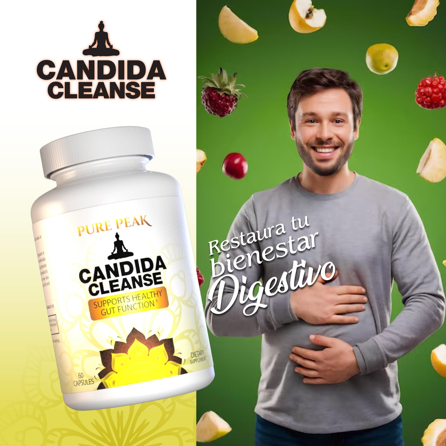 CANDIDA CLEANSE Recupera tu equilibrio de forma natural 🌿 60 Cápsulas