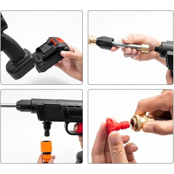 HIDROLAVADORA PORTÁTIL DE ALTA PRESIÓN INCLUYE BATERÍA DE 48V | + ENVÍO GRATIS