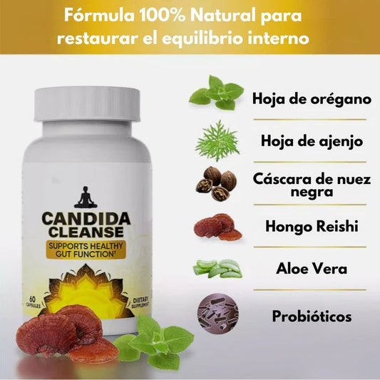 CANDIDA CLEANSE Recupera tu equilibrio de forma natural 🌿 60 Cápsulas