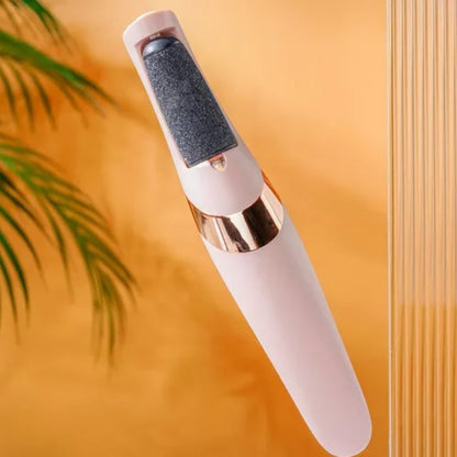 Lima Eléctrica para Pies Resecos Conexión USB con 2 velocidades - Rodillos de Repuesto y Luz LED