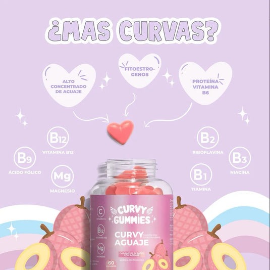 CURVY GUMMIES Aumenta, Moldea y Realza tu Figura de Forma Natural.