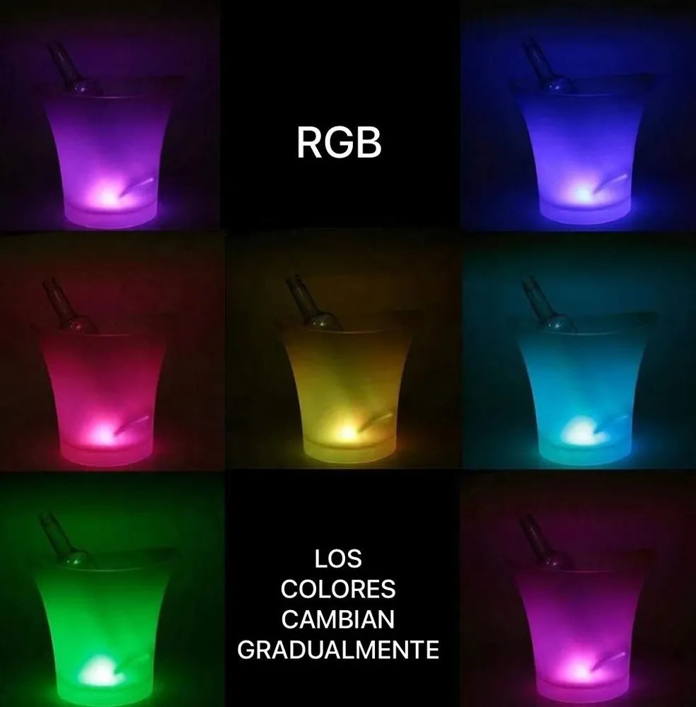 HIELERA CON PARLANTE BLUETOOTH Y LUZ LED