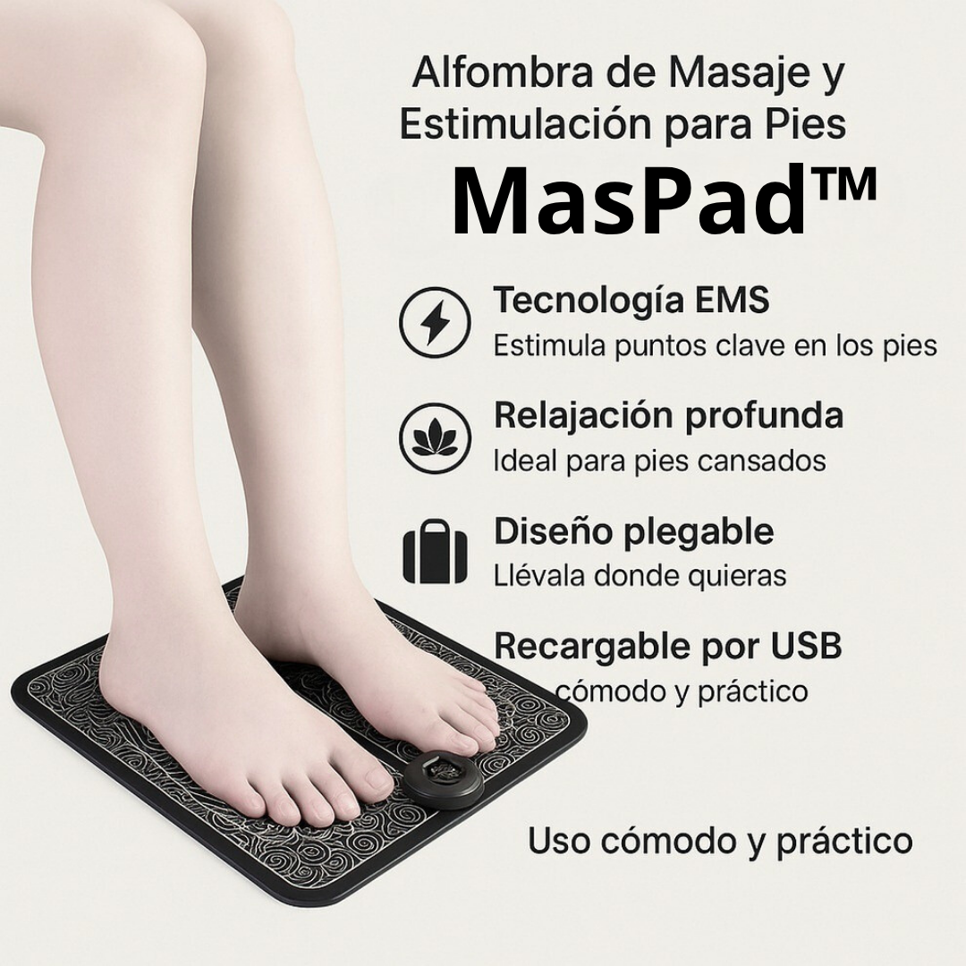 🦶 MasPad™ – Alfombra de Masaje y Estimulación para Pies 🦶