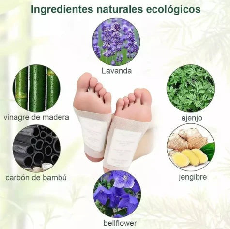 Parche Kinoki™ Desintoxicante para Pies: Purifica y renueva energía mientras duermes. ( 10 Parches)