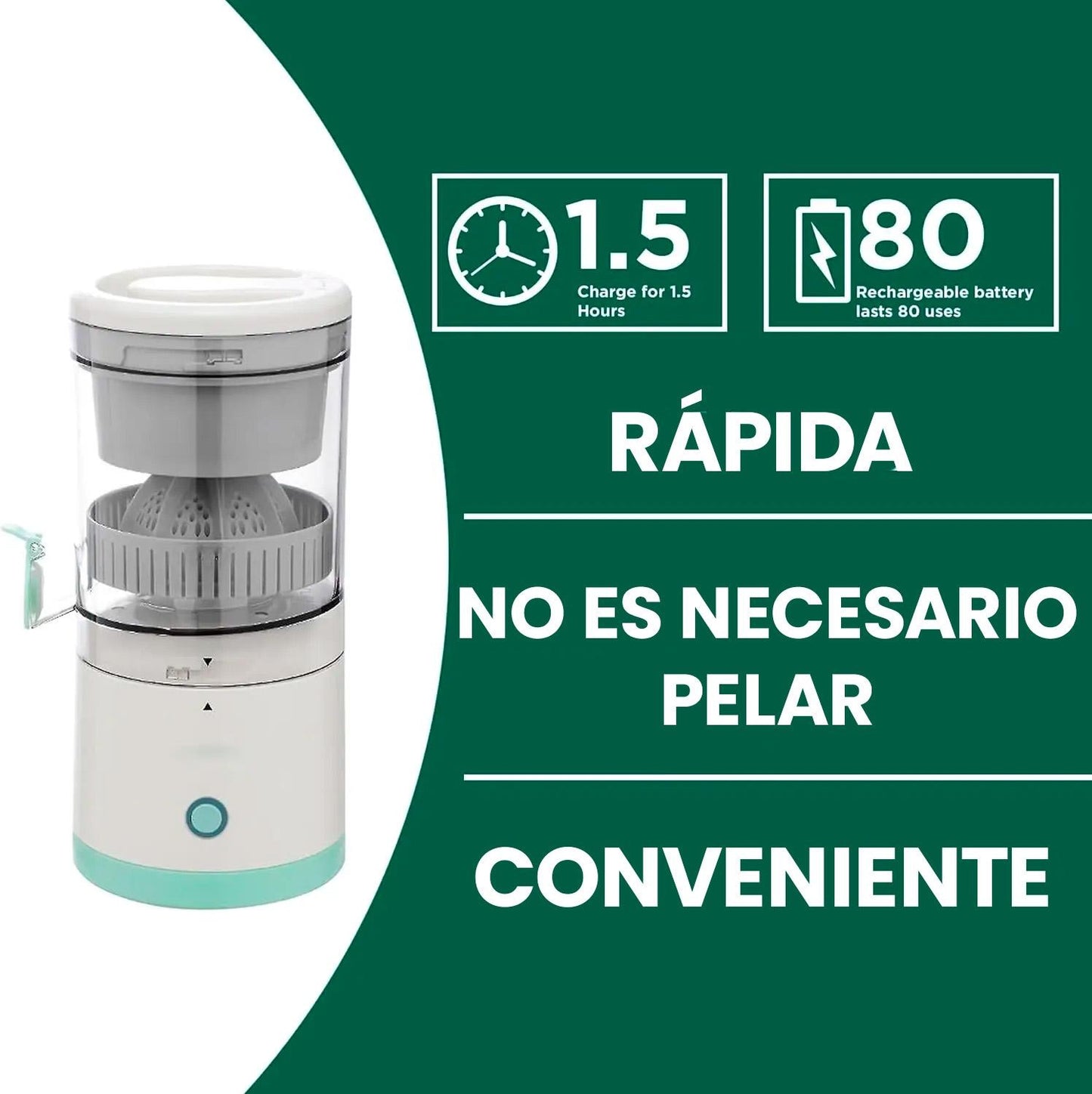 JuiceMaster™ Exprimidor Inalámbrico de Calidad y la Eficiencia