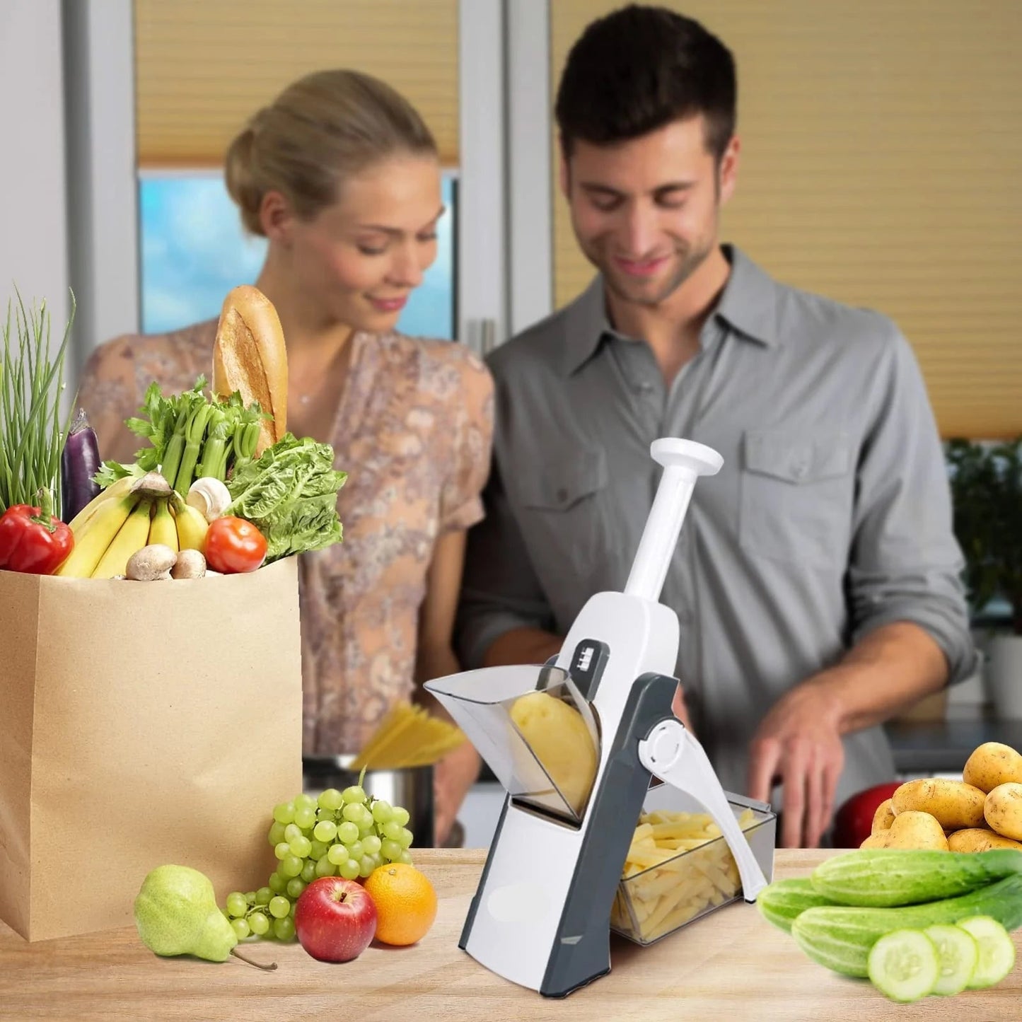 Rebanador Cortador de Verduras Vegetales y Frutas 🍎🥕