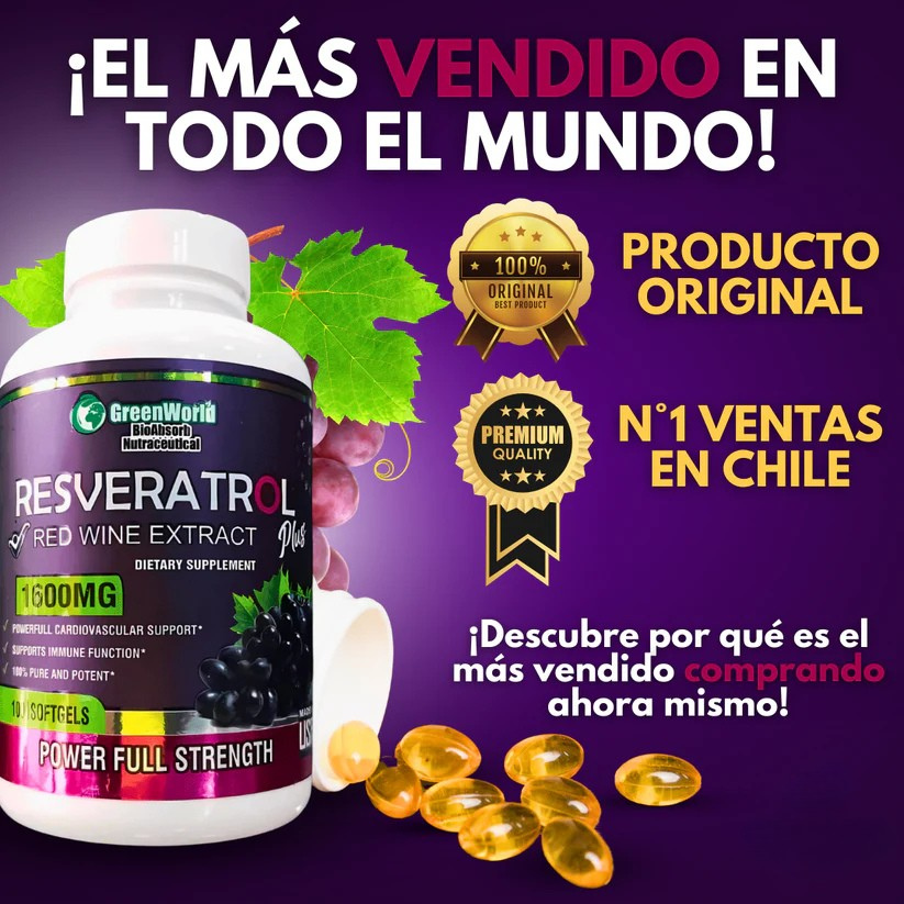 Resveratrol Essence™ MEJORA LA EDAD DE LA PIEL -RETRASA EL ENVEJECIMIENTO Y MUCHO MÁS