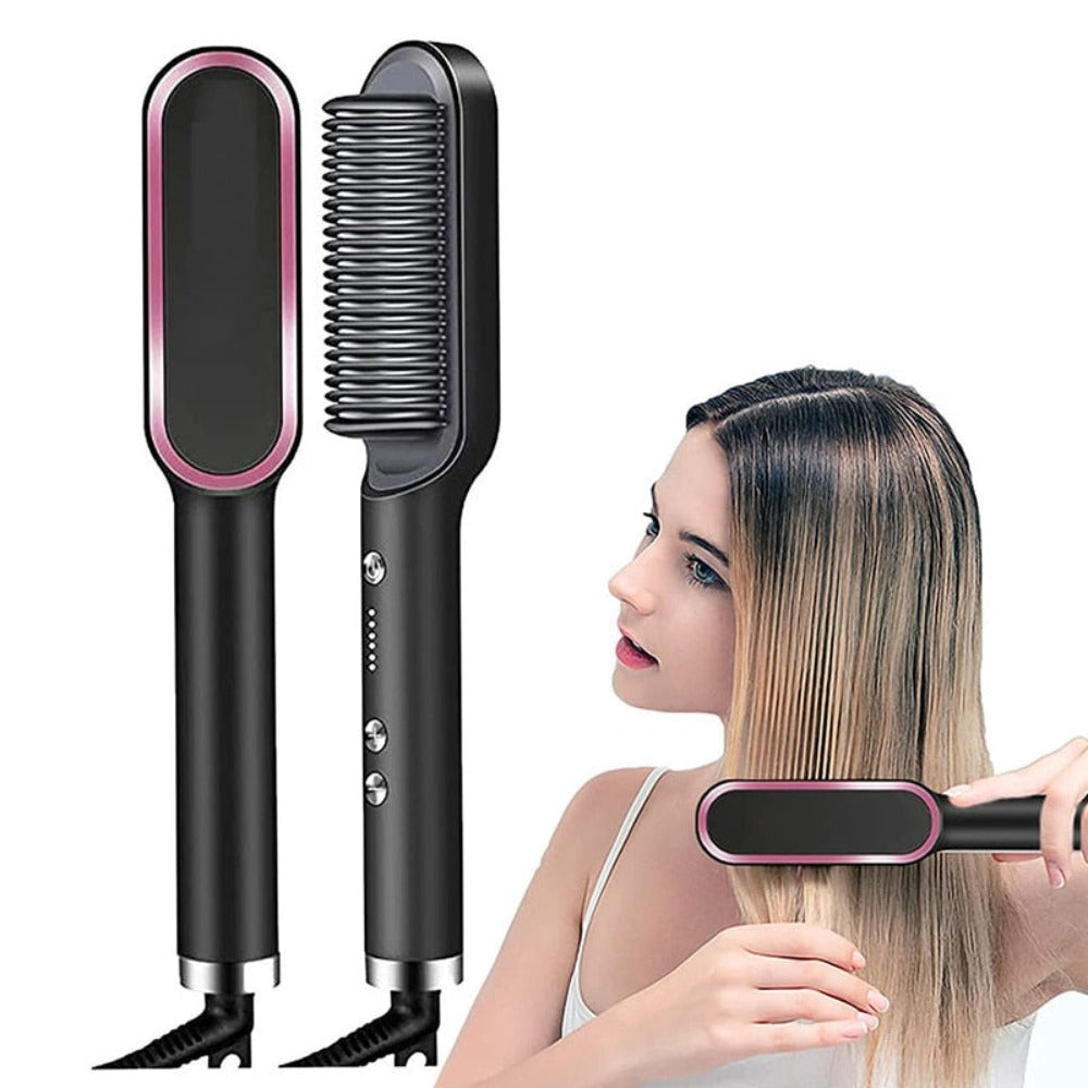 Cepillo Alisador de Cabello Profesional de Cerámica - WOWI™ calentamiento rápido  para un alisado rápido y eficaz