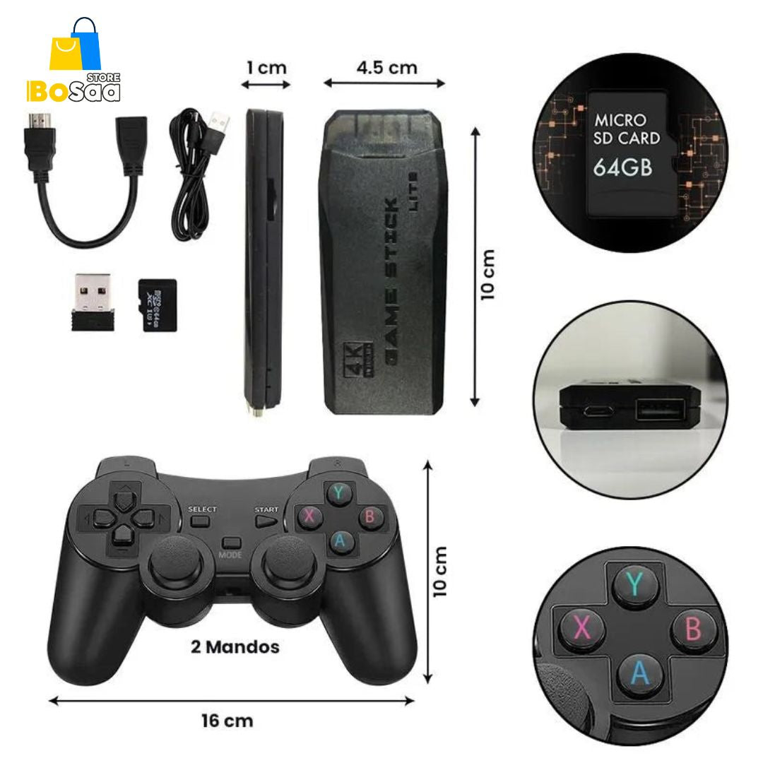 RetroHero 10K™ Consola Retro con Más de 10.000 Juegos Clásicos en Alta Calidad